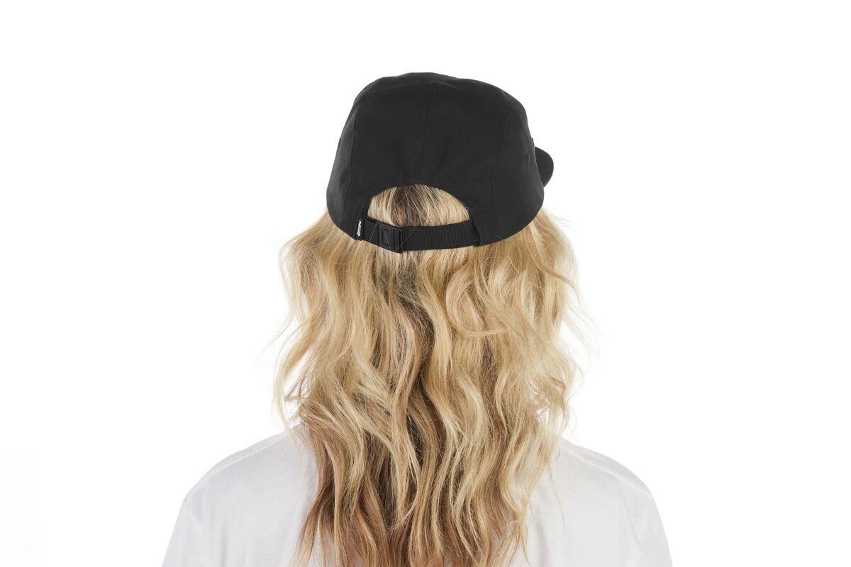 recycled-poly-flat-brim-5-panel-hat-o9 WebPDP-HAT003002_Recycled_Poly_Flat_Brim_5Panel_Hat_Black_Studio_Harper_Studios_0723_Back__HAT003002OS.jpg